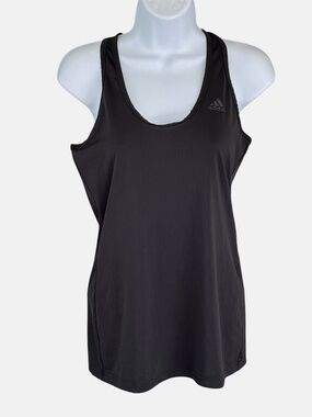 Adidas Climalite black ribbed tank top, size small, excellent condition!